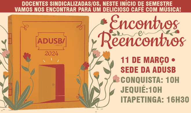 Docente filiado/a, participe do nosso Café com Música!